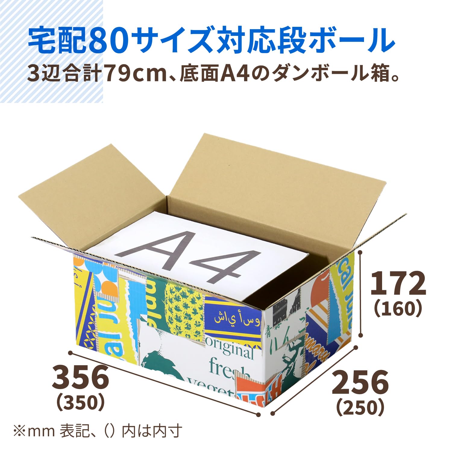 Amazon.co.jp: アースダンボール 80サイズ A4 デザイン 10枚セット
