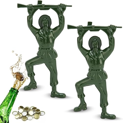 Abrebotellas de cerveza, abridor de botellas de vino creativo 3D hombre del ejército abrebotellas de vino, abridor de botellas de fácil apertura,