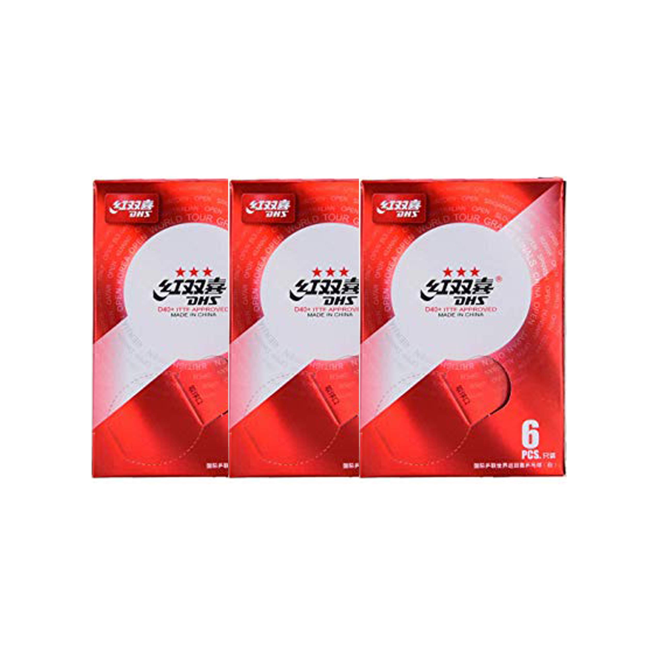 DHSD40+ 3 ITTF World Tour Table Tennis Balls