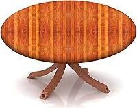 Vista 10 de Mantel redondo ajustable con patrón de chocolate, borde elástico, adecuado para catering y cocina, se puede limpiar para mesas redondas de 14 a 16