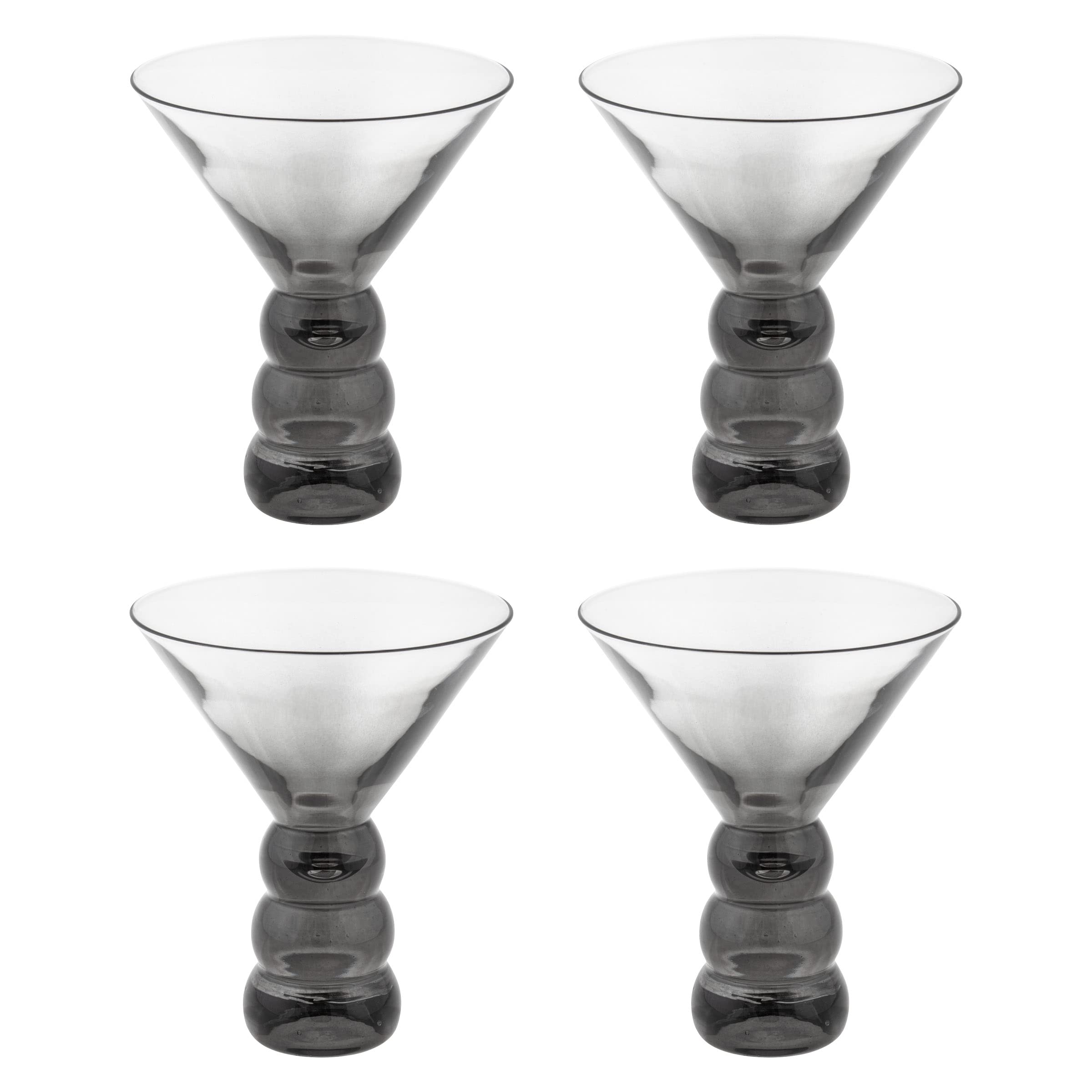 Vasos grises Lexi Martini para cenas con amigos y cenas especiales de fin de semana