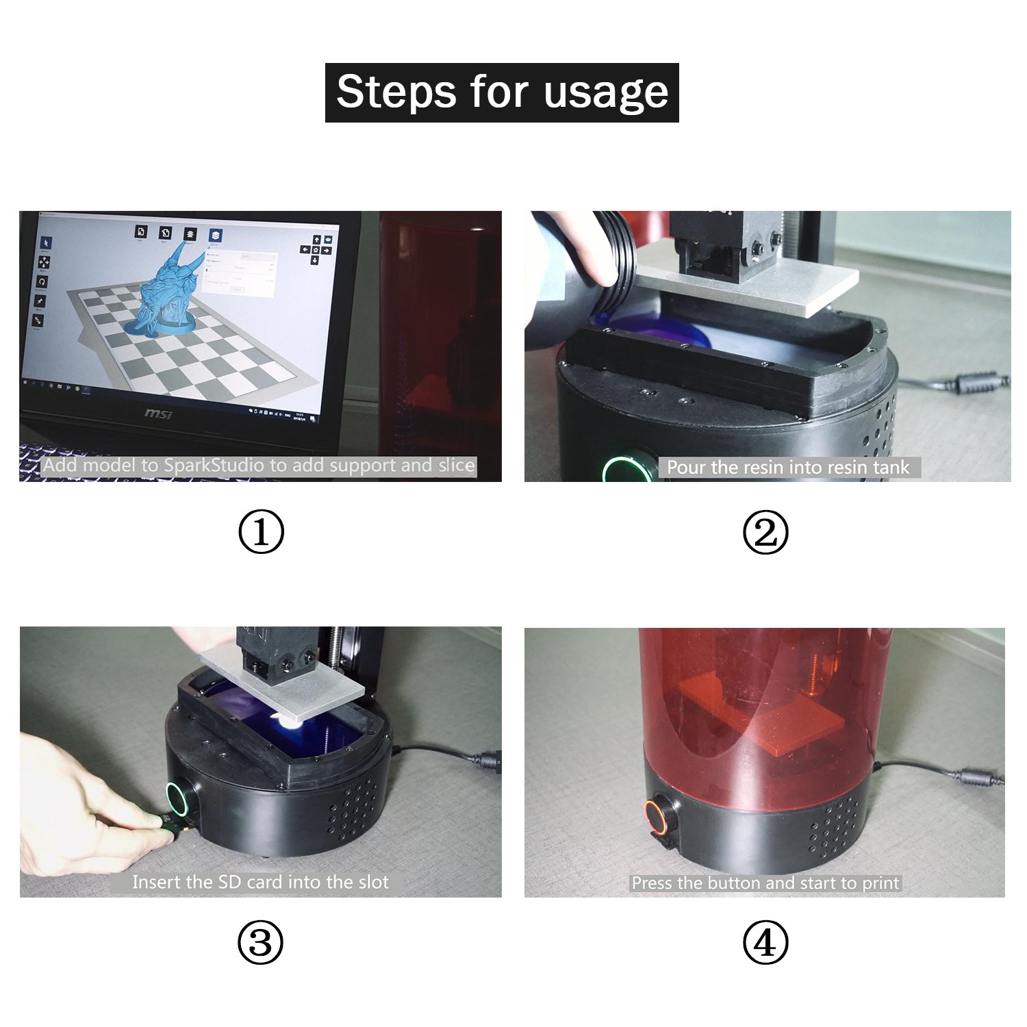 値下げSparkmaker ミニデスクトップ3Dプリンタ 光造形方式 Amazon | Sparkmaker ミニデスクトップ3Dプリンタ | 3Dプリンタ本体