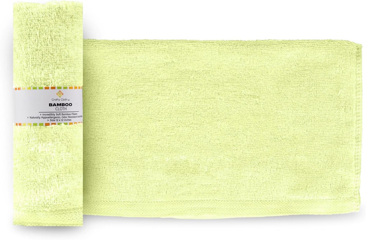 Ultra-Soft and Hygienic | Luxurious, Skin-Friendly Comfort for Sensitive Areas | Viscose from Bamboo Washcloth Set by Crafty Cloth