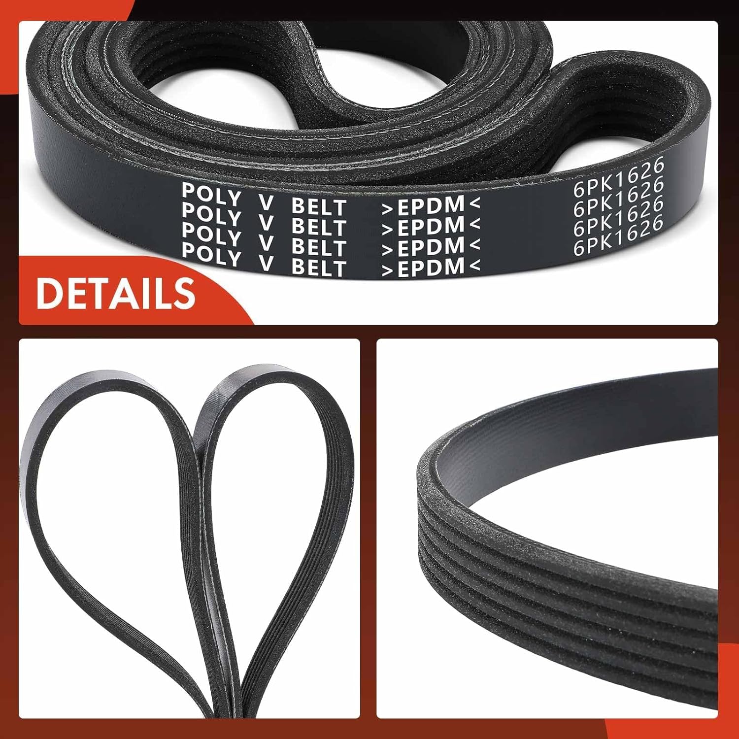 A-Premium 64.07 Inch Engine Serpentine Belt Compatible with Ford, Buick, Subaru & Volvo Cars - F-150 2011-2023, Outback Legacy 2010-2014, Ranger 1985-1987/1991, Regal, Bronco II, Aerostar, 850, 960