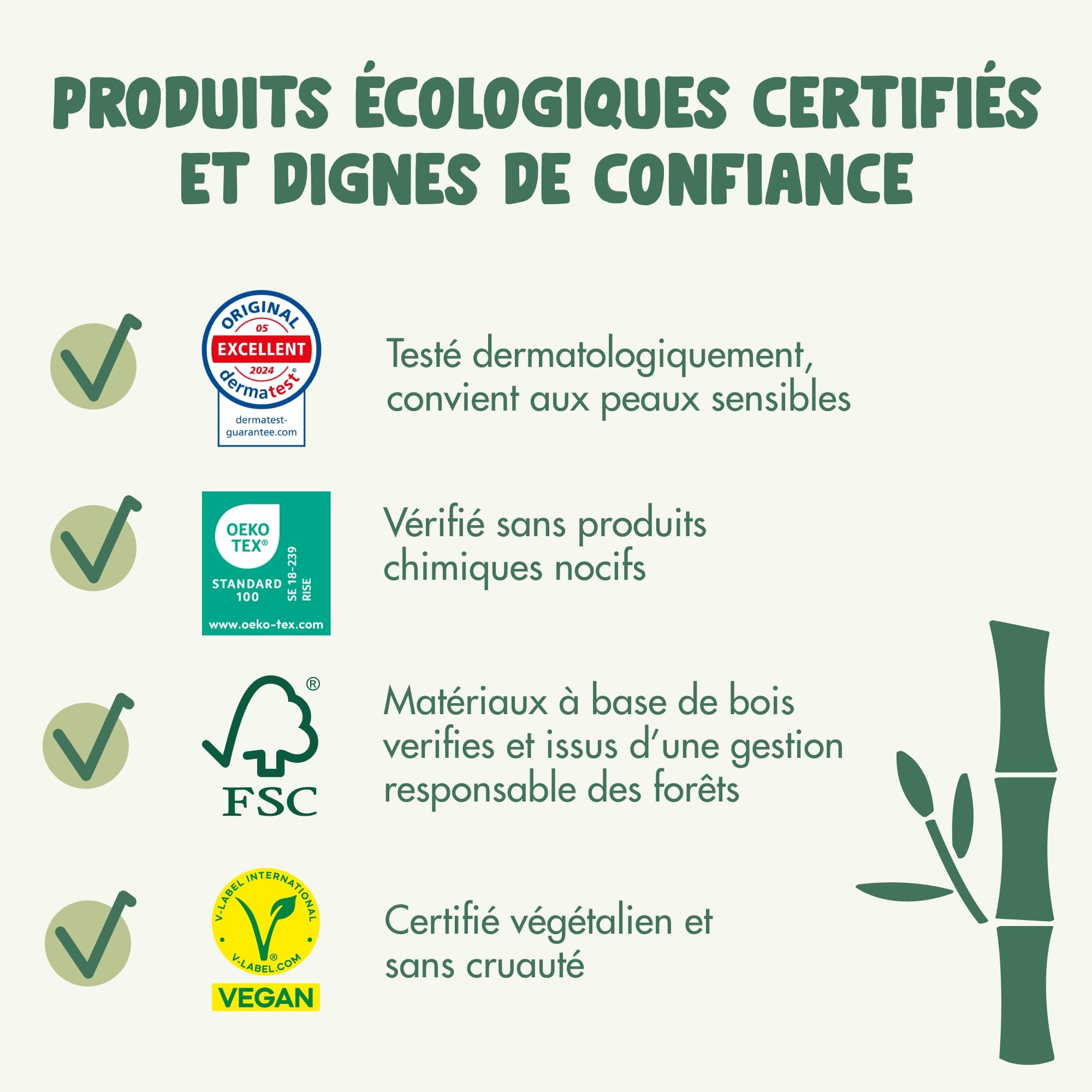 Naty Bamboo - Couches-Culottes en fibres de viscose de bamboo – Douceur soyeuse, Couches-Culottes à base de plantes, Hypoallergéniques pour peau sensible et super absorbantes (Taille 7, 64 unités)