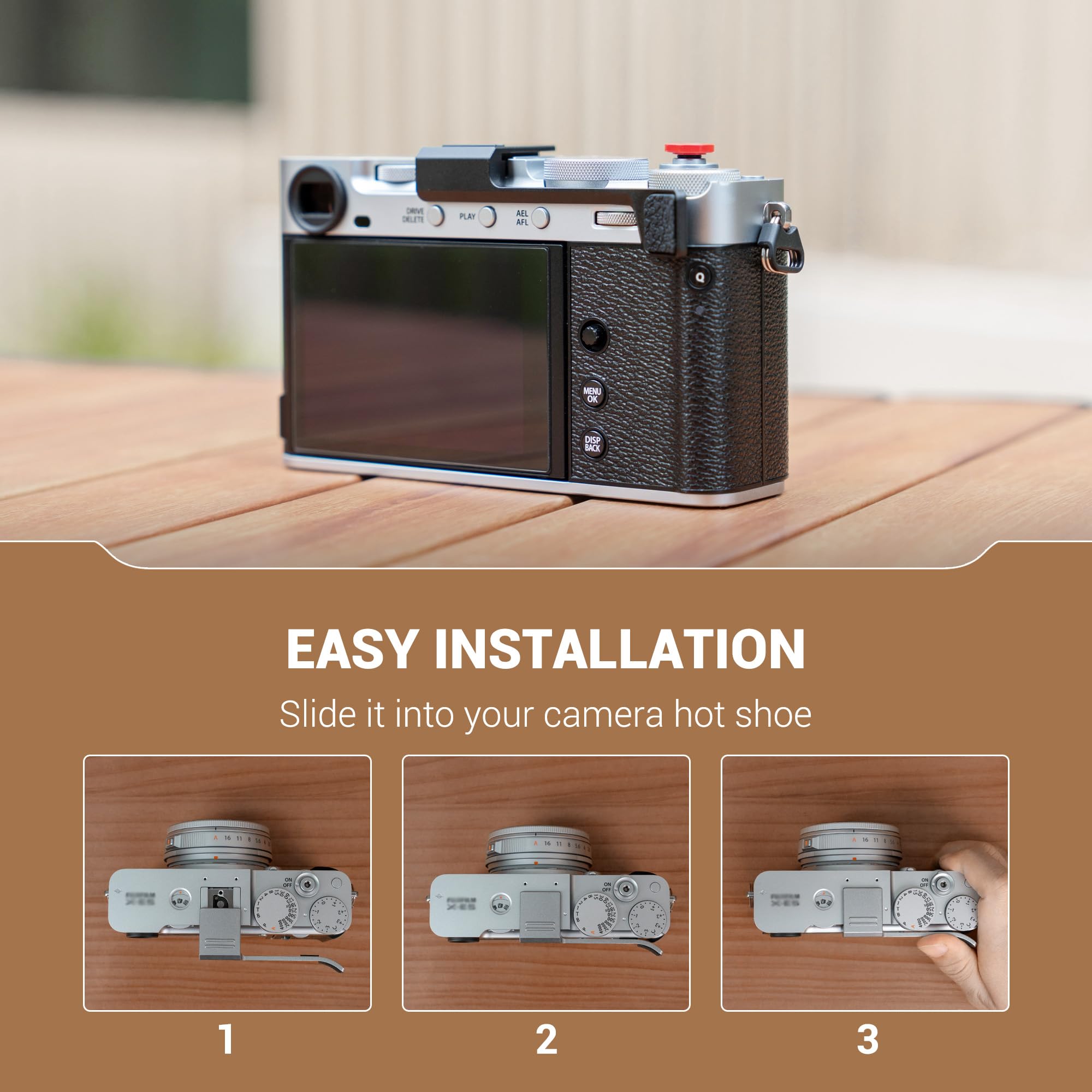 Amazon.com : JJC Metal Thumb Grip & Shutter Release Button for