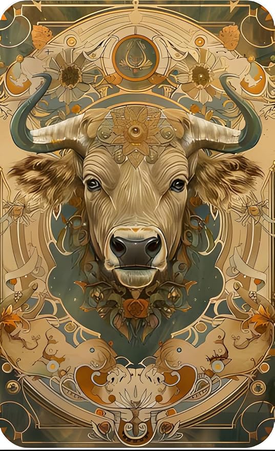 Twelve Constellations Taurus Zodiac Metal Tin Sign Celestial Star Home Decor Retro Astrology Wall Art for Living Room Bar ManCave Vintage Horoscope Plaque Lovers 12x8inch