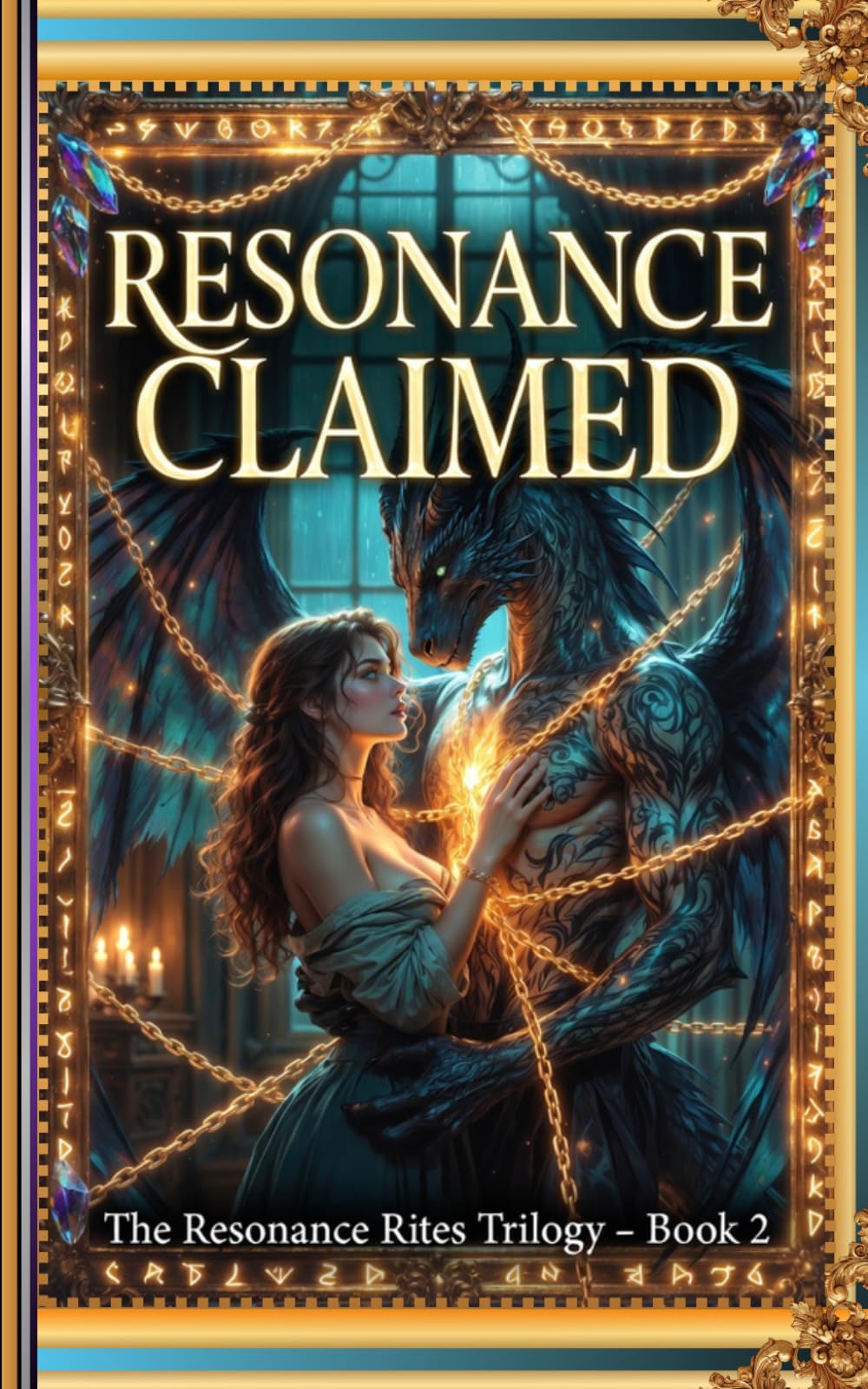 Resonance Claimed: A Spicy Shadow Daddy Dragon Bond College Romantasy (The Resonance Rites Trilogy)