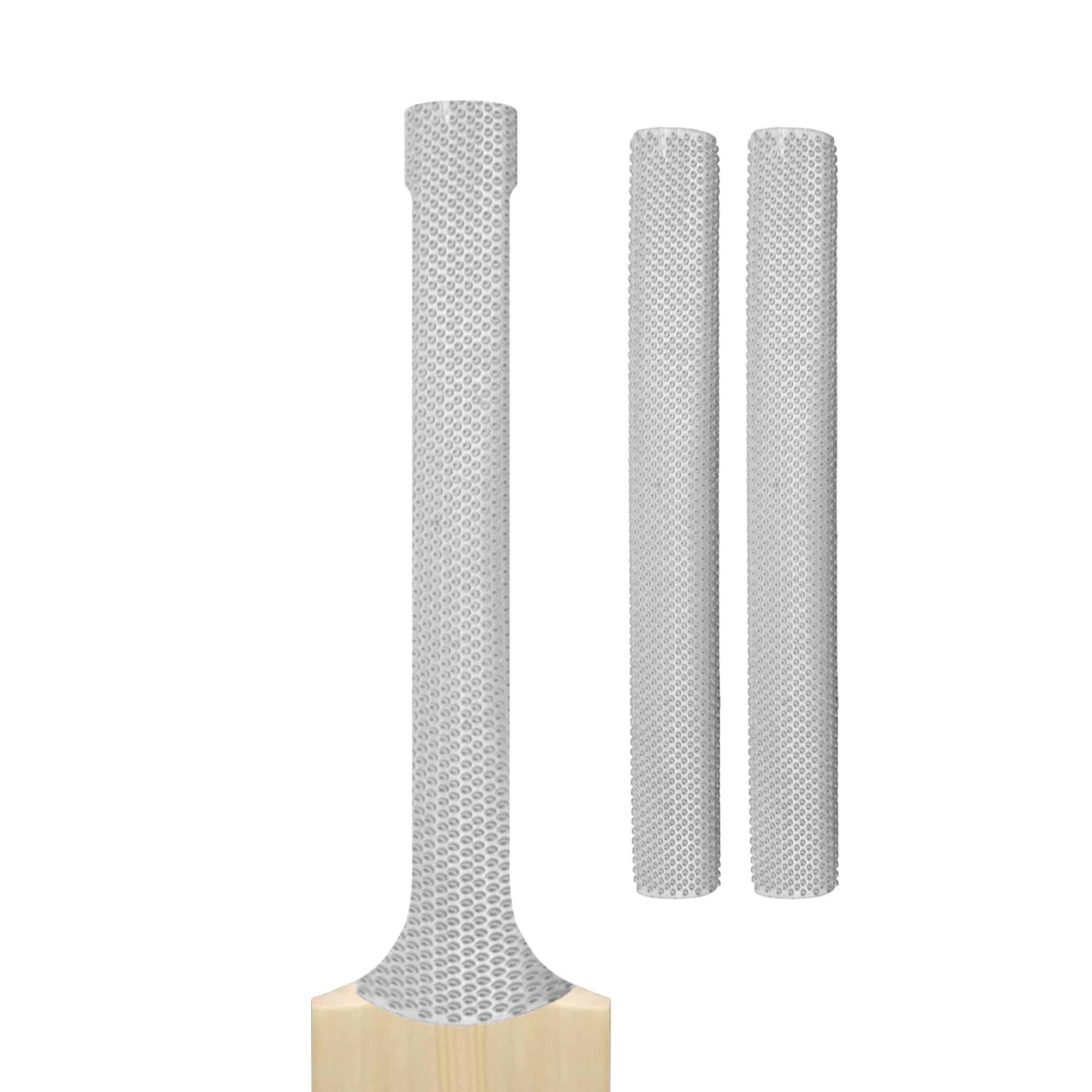 Cricket Bat Grips โ Premium Rubber Cricket Bat Grip Tape for Maximum Hold & Shock Absorption | 4 Styles | Multi-Color | Pack of 2| Durable Bat Grips Cricket (2, White, Octopus) โ image 1