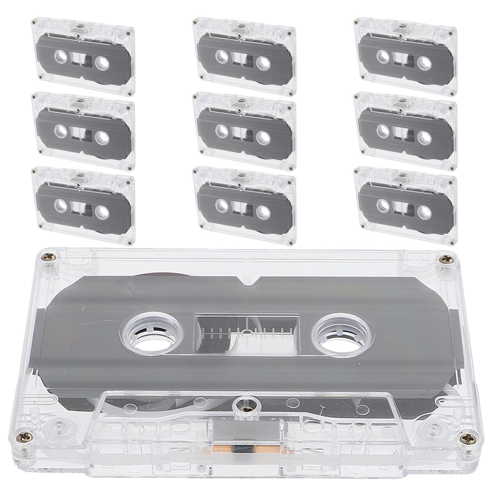 BESPORTBLE 10 Cintas de Casete Vírgenes de 30 Minutos para Grabar Audio Música y Mensajes DIY Cintas de Audio Retro Clásicas para Grabaciones Precisas y Fiestas Creativas