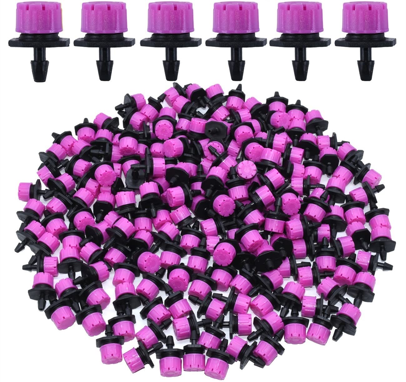 Garden Sprinklers - Gocciolatori for irrigazione Regolabili Spruzzatori Gocciolatori for Il Sistema di annaffiatura for Tubi Flessibili a 4 / 7mm (Color : 251, Lengh : 500 PCS)