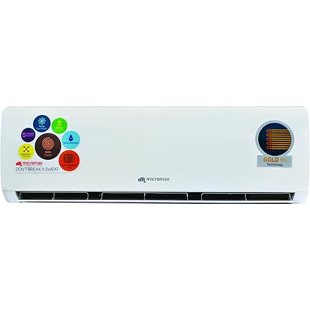 Micromax 1 5 Ton 3 Star Split Ac Copper Acs18ed3cs02whi White Amazon In Home Kitchen