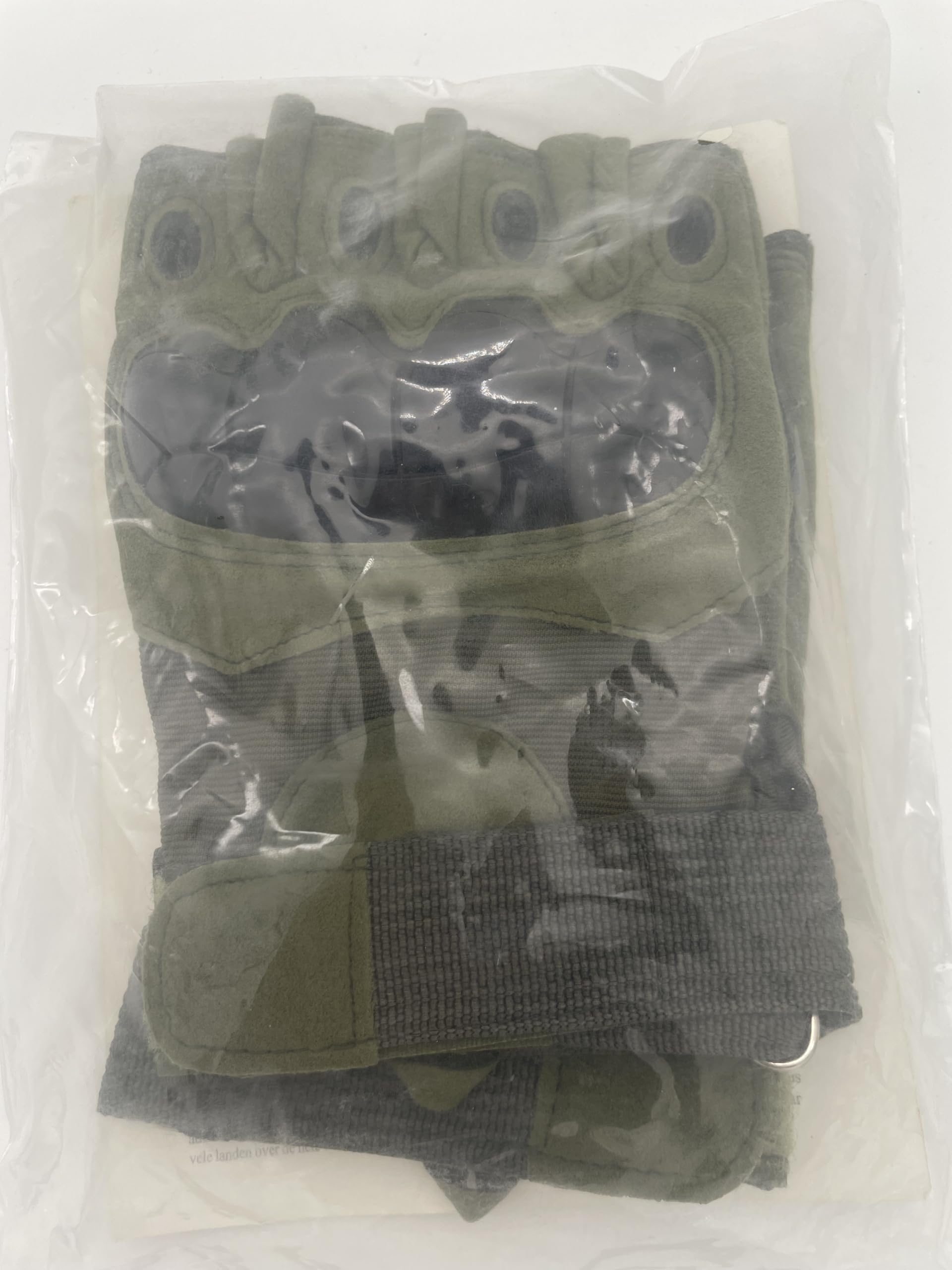 Gants Tactiques Sans Doigts – Protection Articulations – Airsoft Paintball – Taille Unique Asiatique