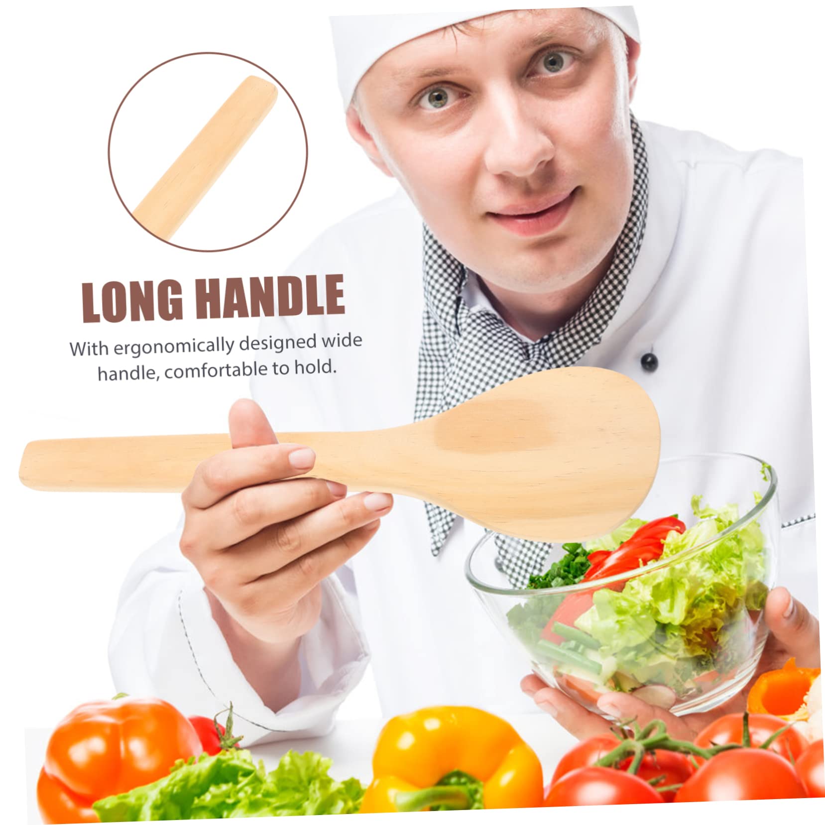 RSYHVG 2 Cuillères Service Riz Ronde Antiadhésive Jaune - Moule Sushi Et Spatule