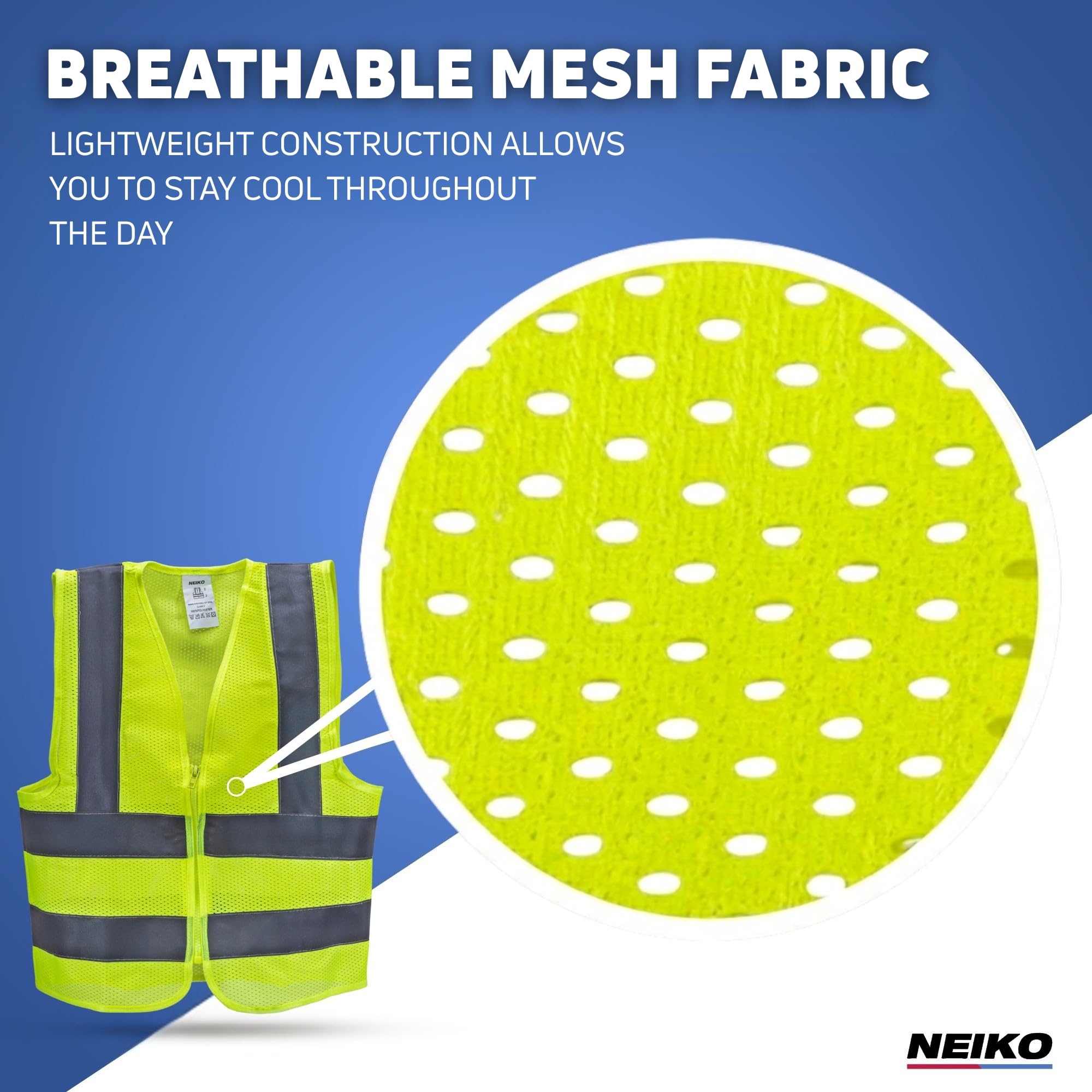 Snapklik.com : Neiko High Visibility Safety Vest ANSI Class 2, No ...
