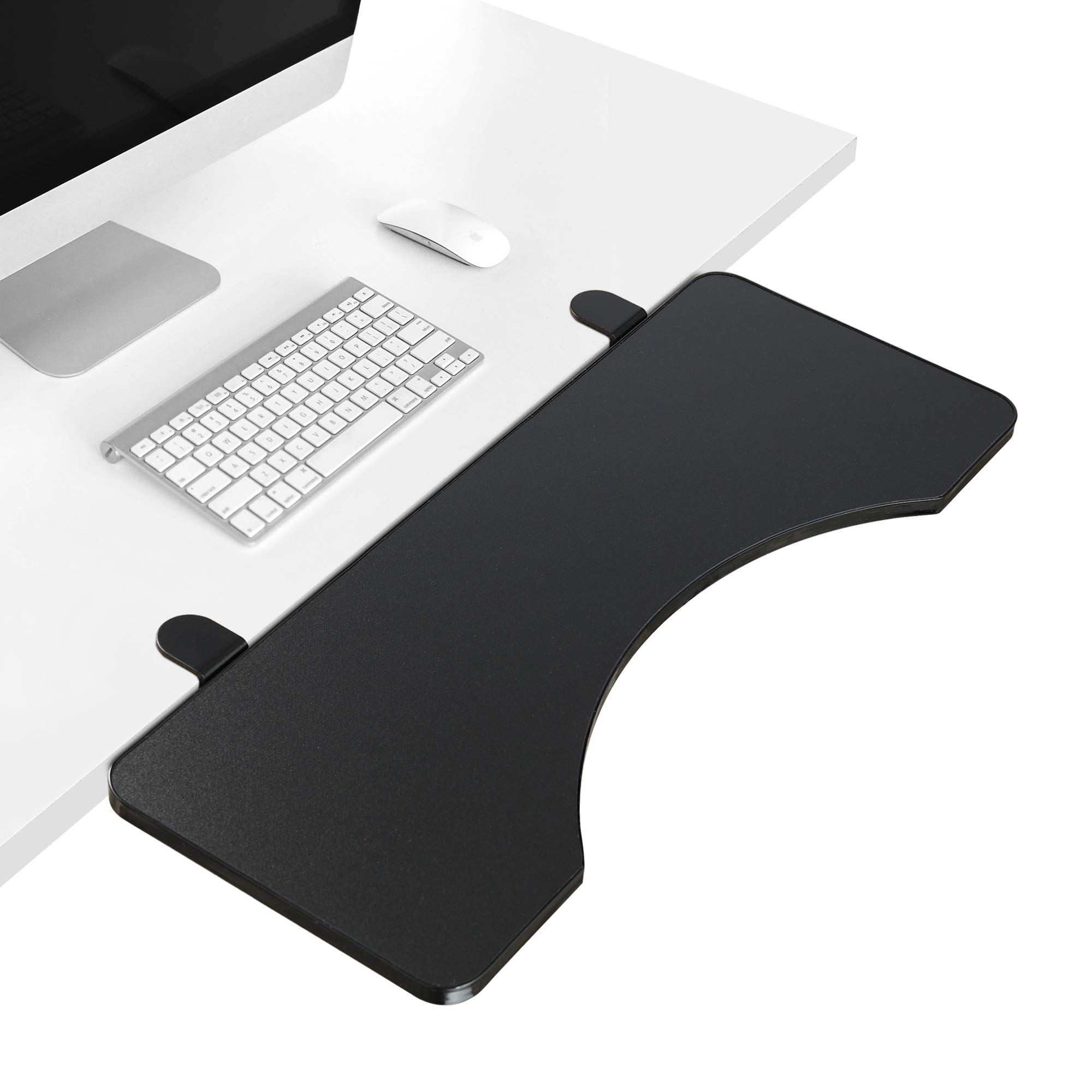 Buy Desk Extender Ergonomics Clamp On Keyboard Tray Black Side Table