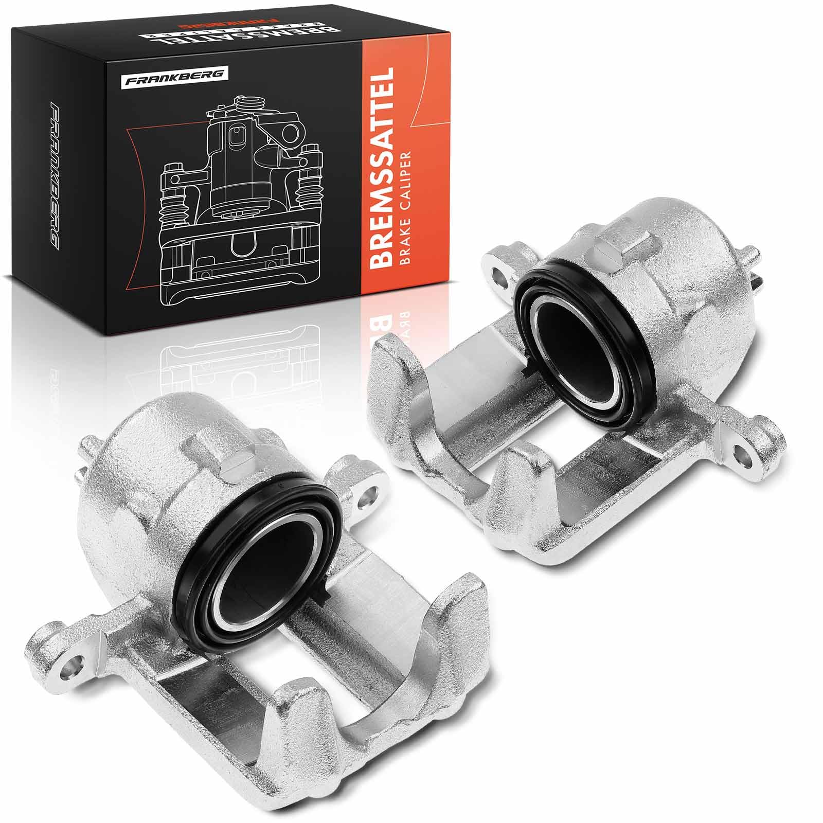 Frankberg 2x Pinza de freno Delantero izquierdo derecho Compatible con Radiador de refrigeración por agua SJ 1.0L 1.3L 1988-2004 Replace# 343012