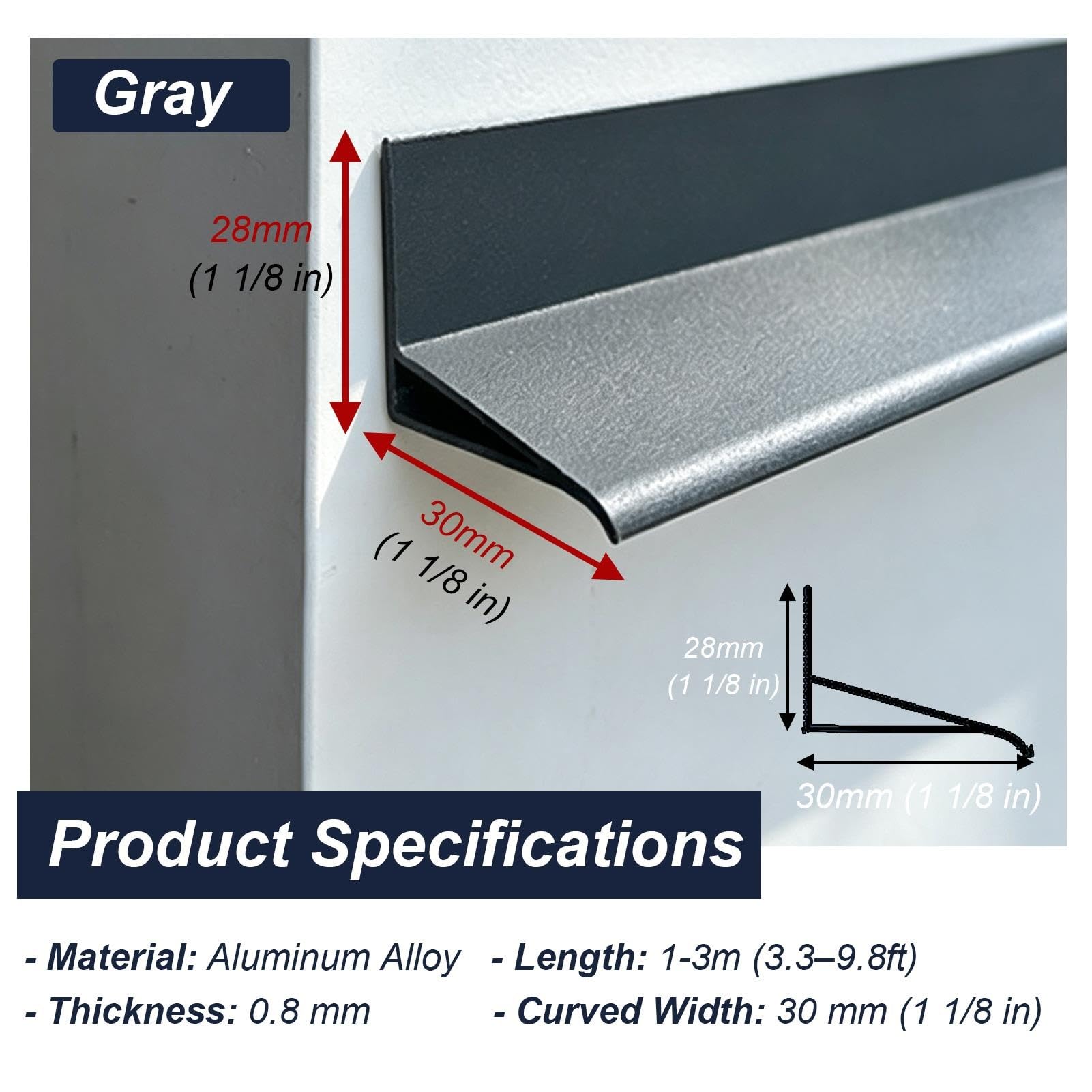 Perfil Goterón Perfil Gotero de Aluminio Extendido, Protector Impermeable