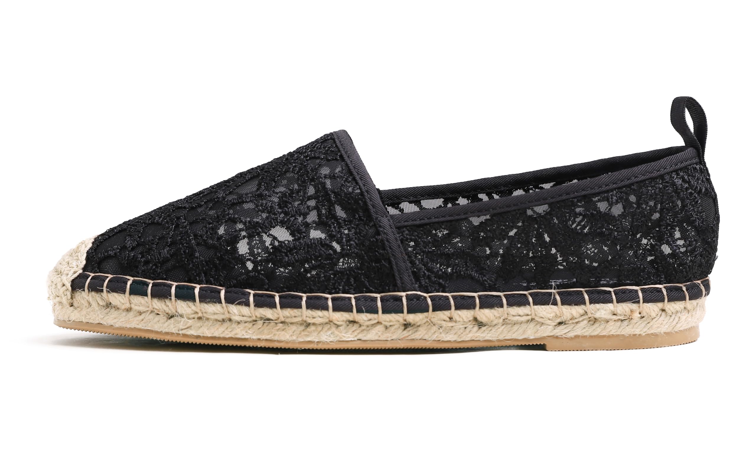 Feversole Close Toe Espadrilles Espadrilles à Bout fermé Chaussures Plates Confortables et Respirantes pour Femmes