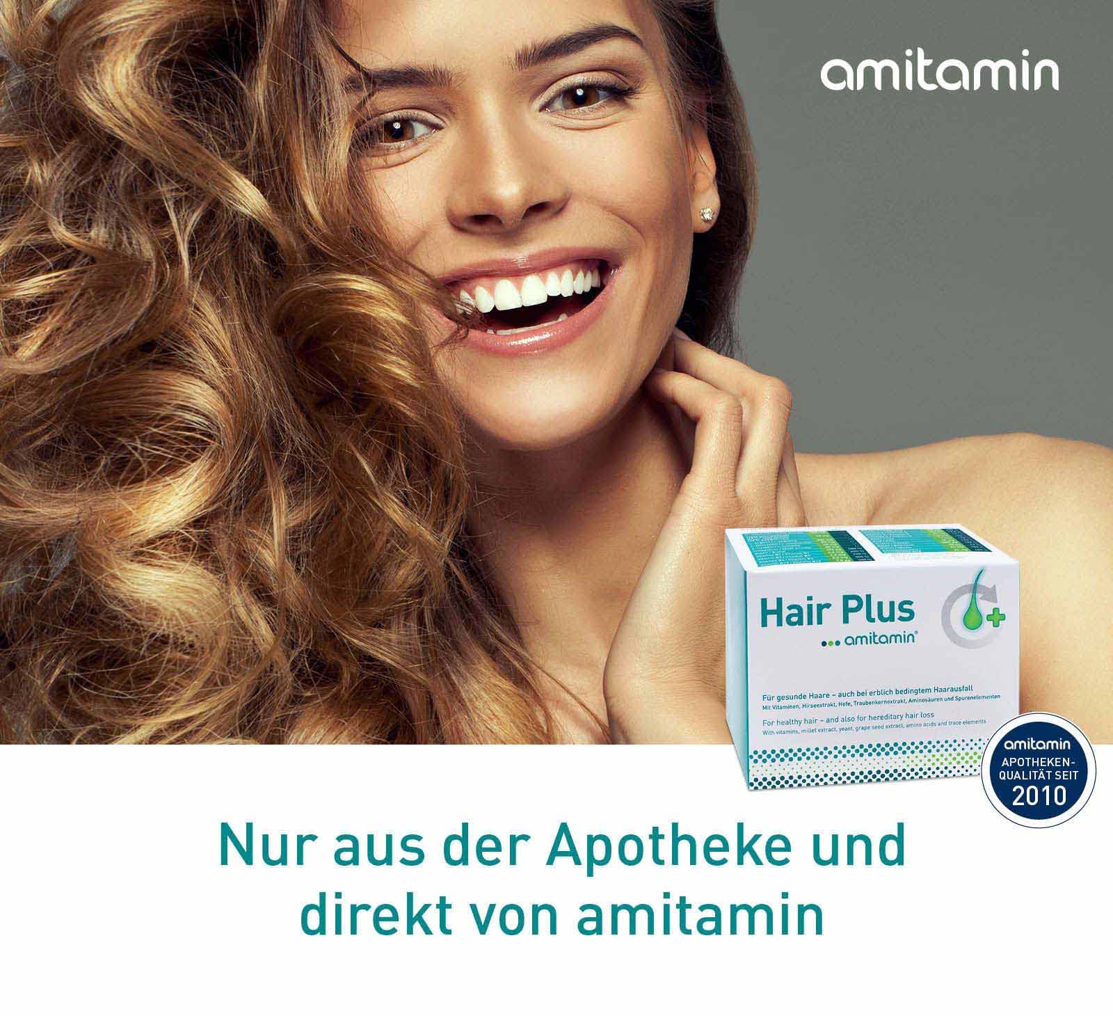 amitamin Hair Plus Kapseln für gesunde Haare, 60 Sztuka Kapsułki