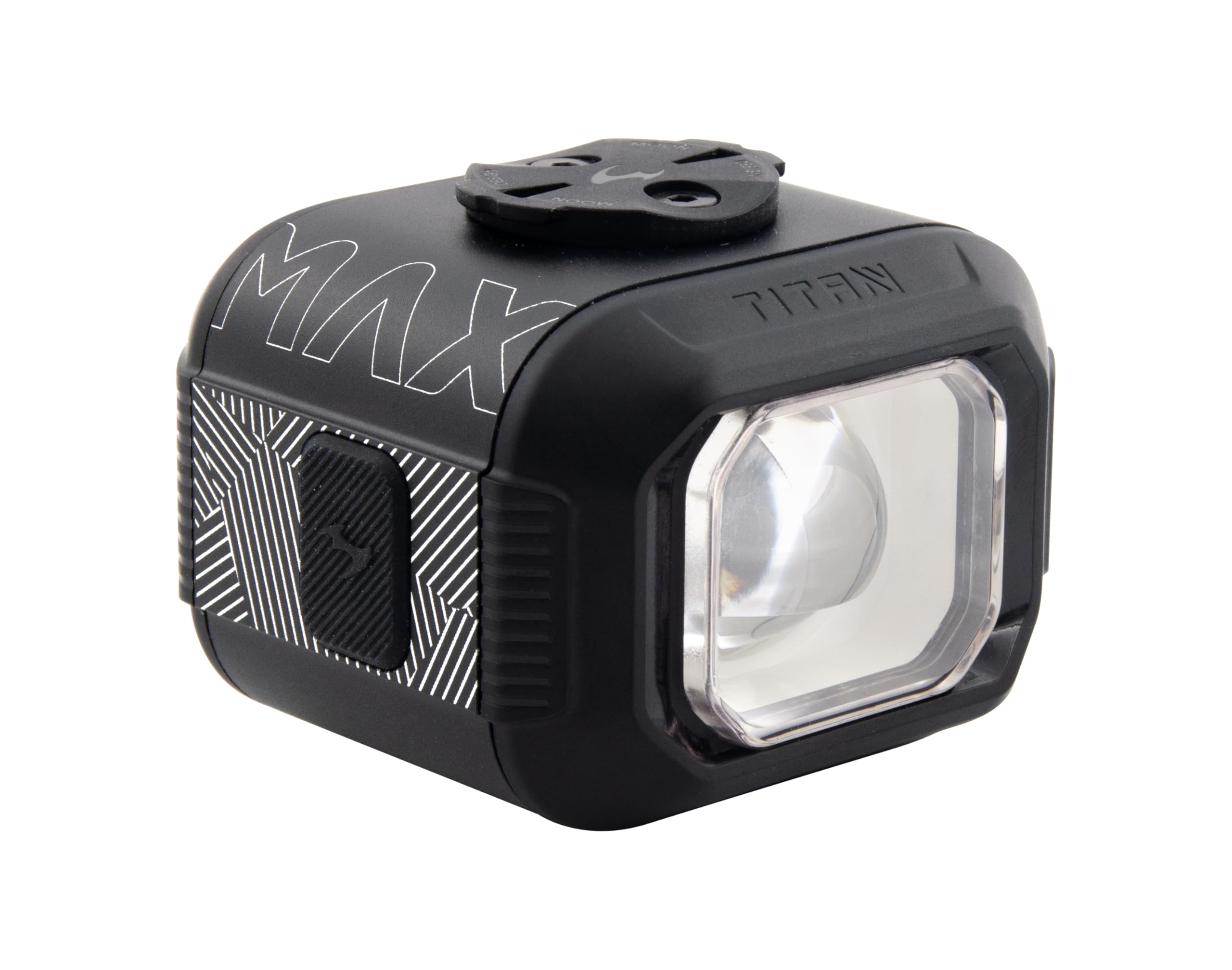Moon Titan Max Front Bike Light (Black) - 1700 Lumen, Wireless Remote, USB-C