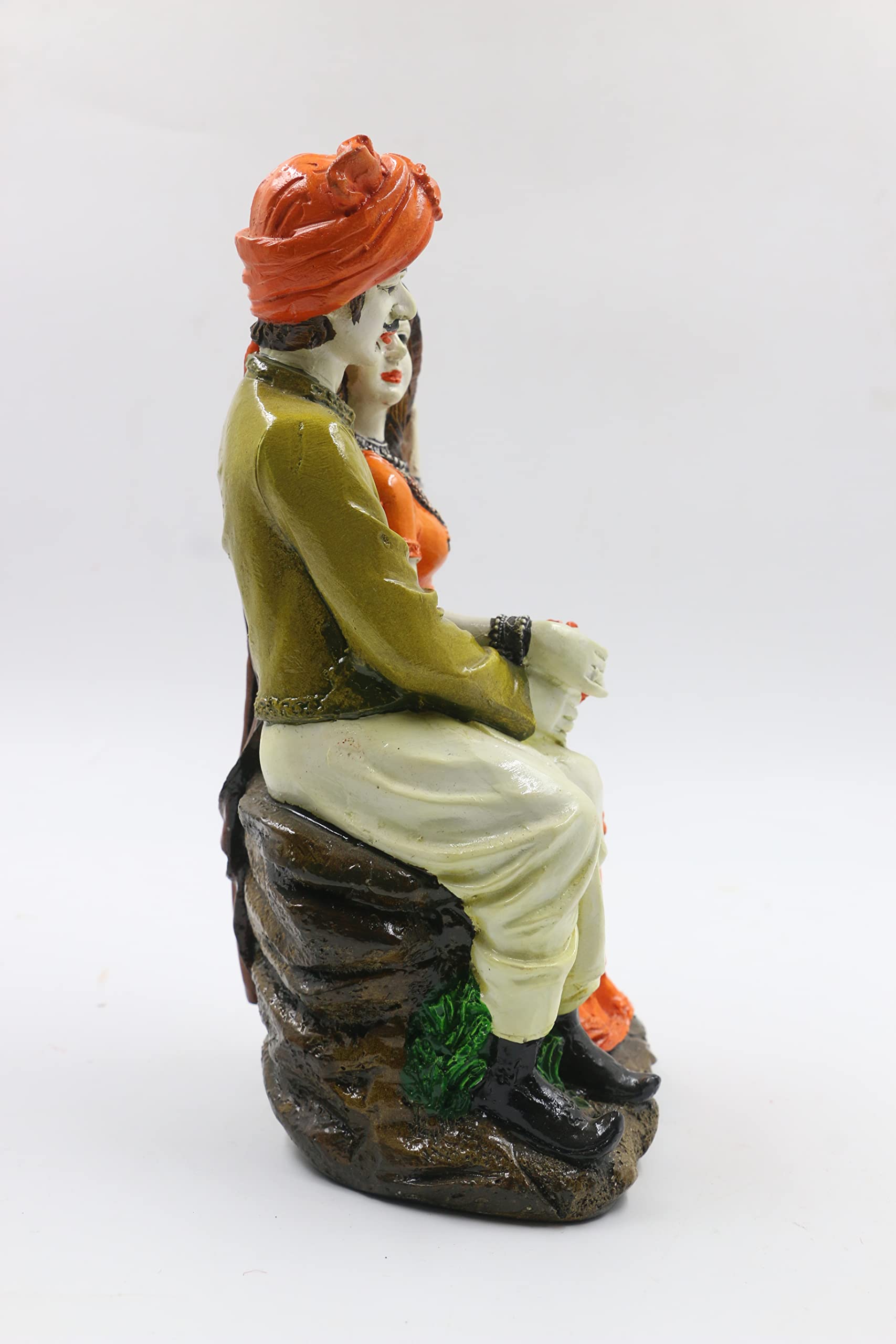 Seating Rajasthani Couple Weight 450 GM Height 9CM Width 4.5 CM