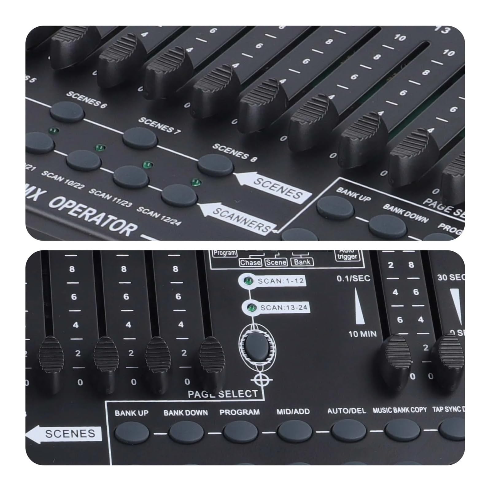 Controlador DMX, Controlador de iluminación 384 canales, consola controladora DMX512 for conciertos en, KTV, DJ y clubes para espectáculos de luces