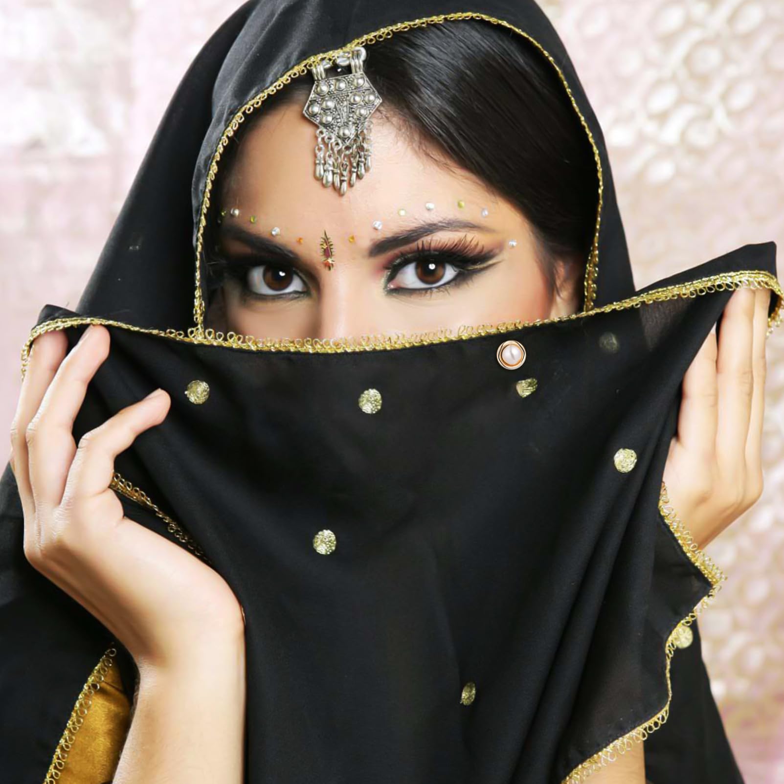 ARTIBETTER 5 Sätze Hijab-magnetnadeln Magnetstifte Magnetischer Hijab Schal Hijab Magnetisch Keine Broschenknöpfe Annähen Gefälschte Knöpfe Abs 8 Stücke * 5