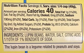 Cento Foods (Alanric) Beans, Lupini, 8-Ounce
