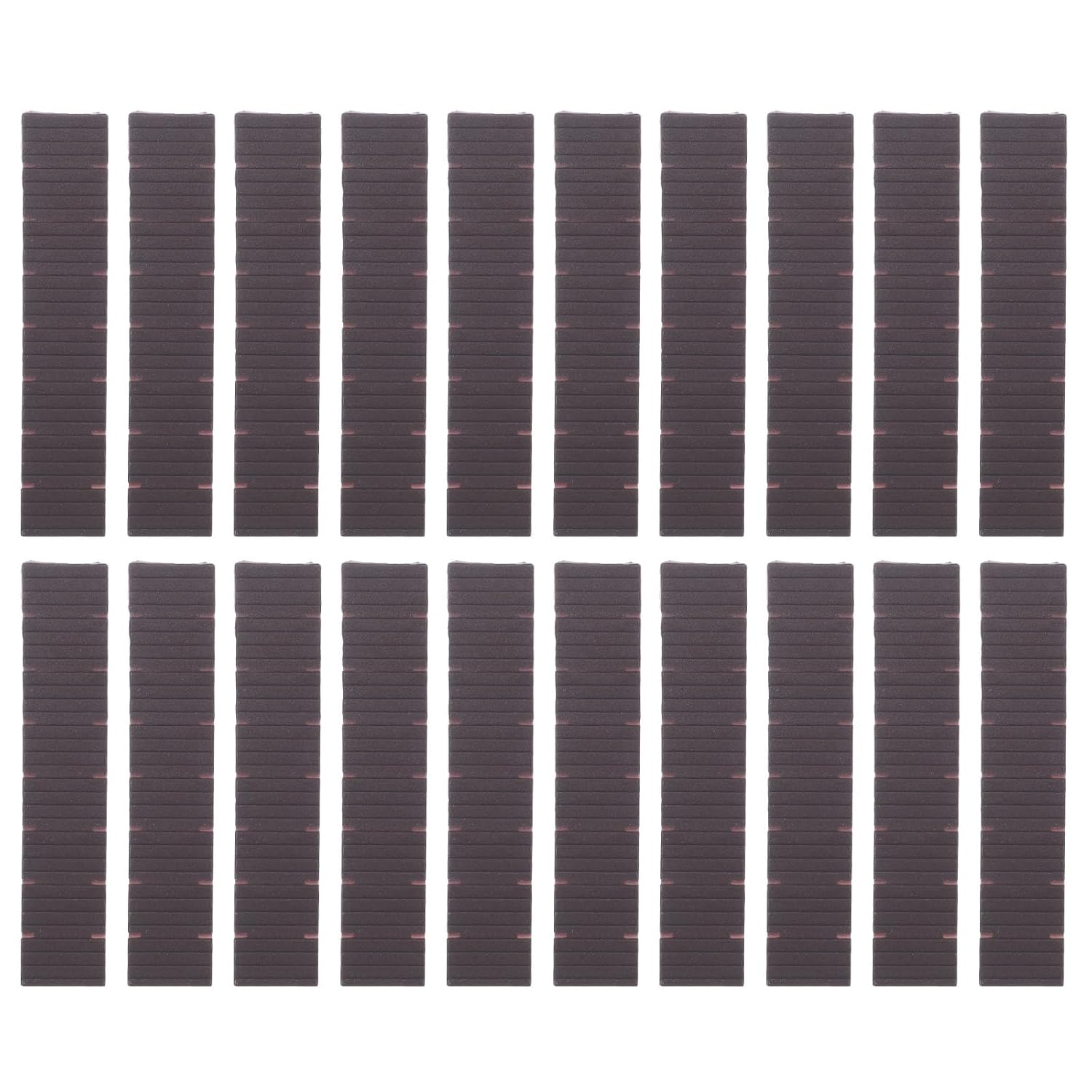 FAVOMOTO Furniture Leveling Shims Wedges 100pcs Brown Plastic Anti-Wobble Pads for Tables Cabinets Chairs Indoor and Outdoor Use