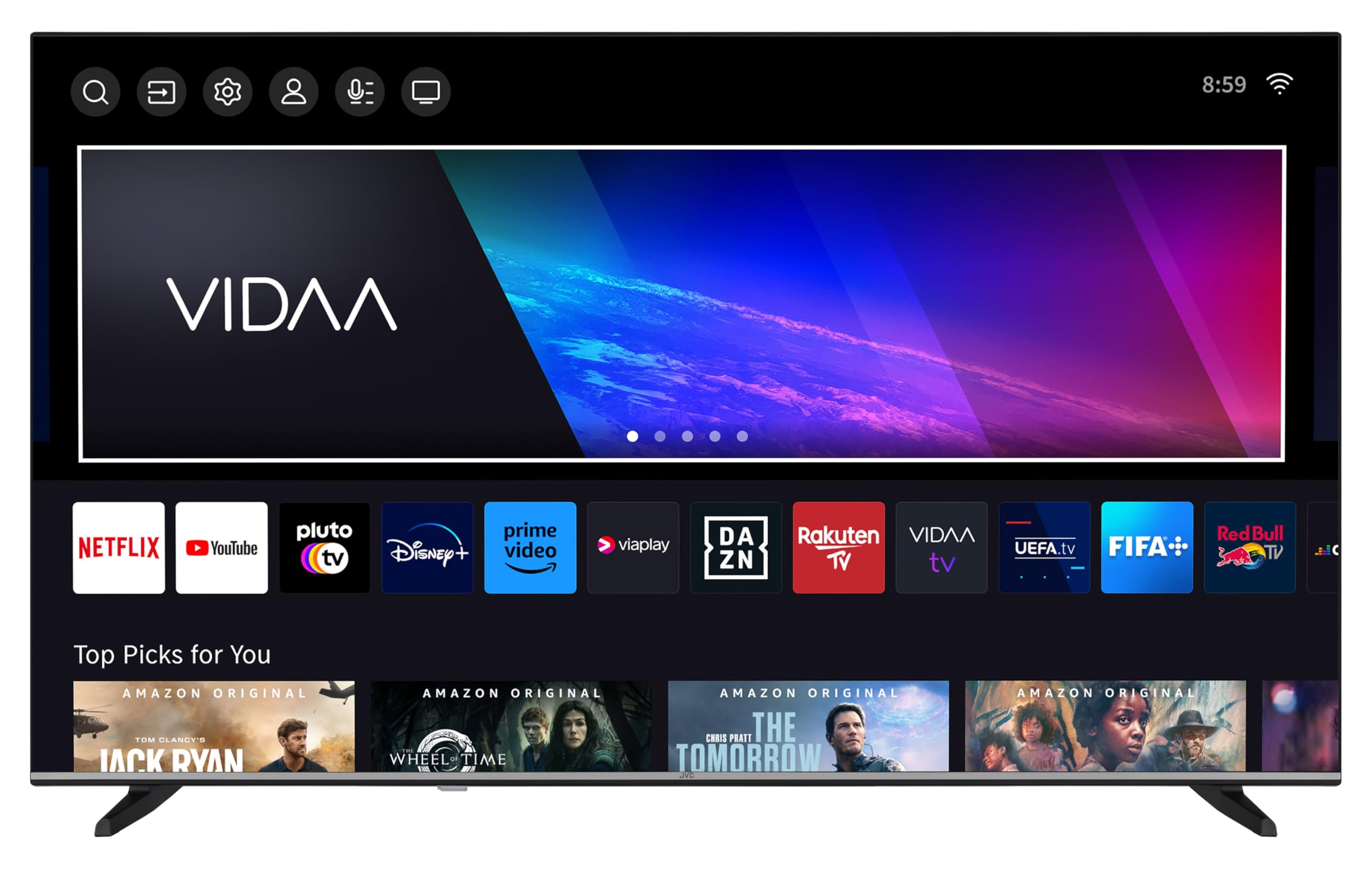 Jvc Fernseher Smart TV VIDAA LT-43VD3555 4K Fernseher UHD 43 Zoll – Bild 2