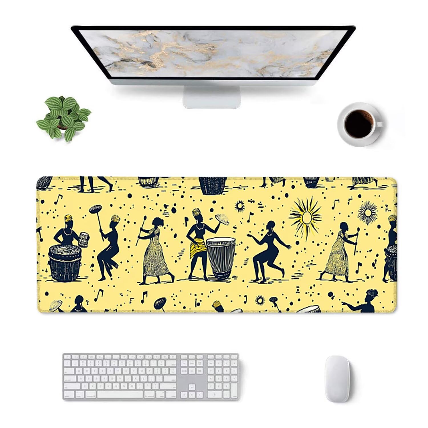 Podkładka pod mysz do gier, 1400 x 600 mm XXL Podkładka pod mysz do gier, duża, antypoślizgowa, wodoodporna, rozszerzona długa klawiatura, akcesoria biurowe, do gier, komputera, komputera (National