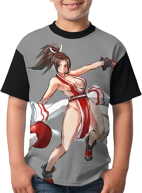 Amazon Co Jp 日常用 半袖tシャツ Tシャツ 青少年 涼しい ゆったり 丸首の上着 カジュアル半袖tシャツ 夏服 通勤 通学 スポーツ Tシャツ 男女兼用 ティーシャツ不知火舞 ファッション