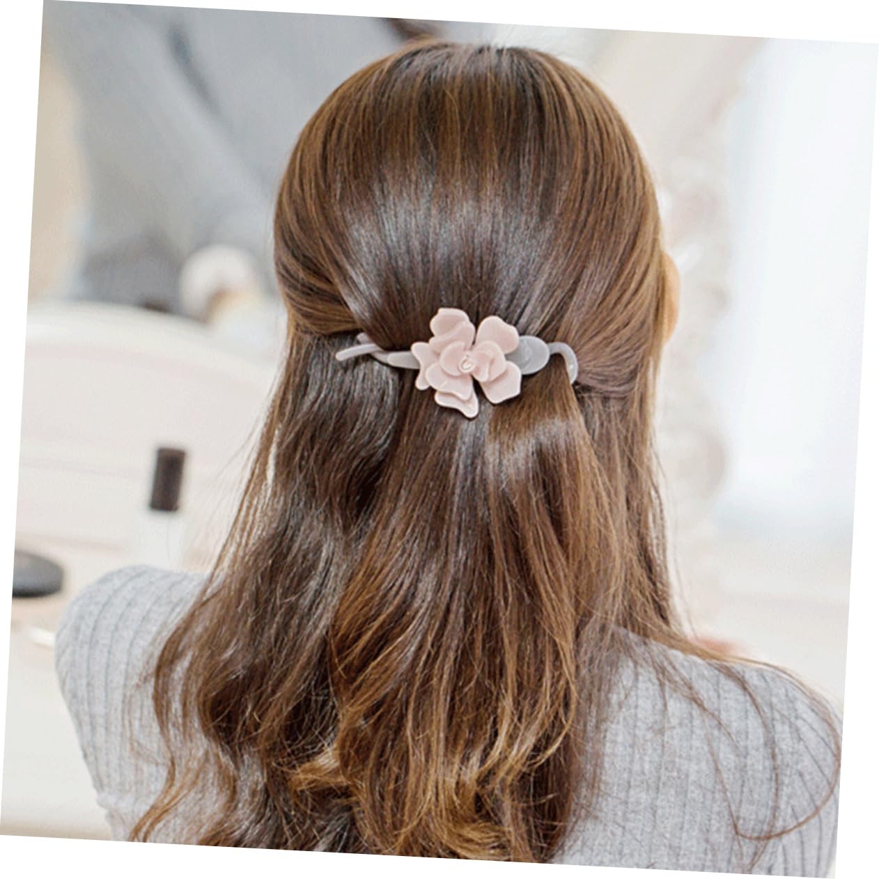 MAGICLULU 4 Piezas Clip de flor light hair clips pinzas decorativas para el cabello horquilla de novia pasadores de pelo pasador de pelo pinzas para el cabello pelo las flores