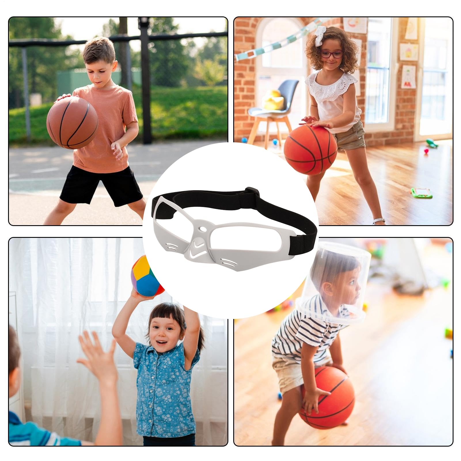 Lunettes de basket-ball pour les dribbels, équipement de protection pour l'entraînement et la compétition