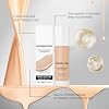 Colour Changing Foundation, Intelligent Color Correcting Foundation, Face Primer for Mature Skin, Face Foundations, Natural Finish Makeup Brighten Skin Tone (Medium)