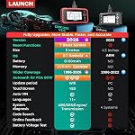 LAUNCH OBD2 Scanner CRP123X V3.0 Lifetime Free Update Diagnostic Tool | 7 Resets, 4 Systems, FCA AutoAuth, Graphic Live Data, CAN FD & DoIP