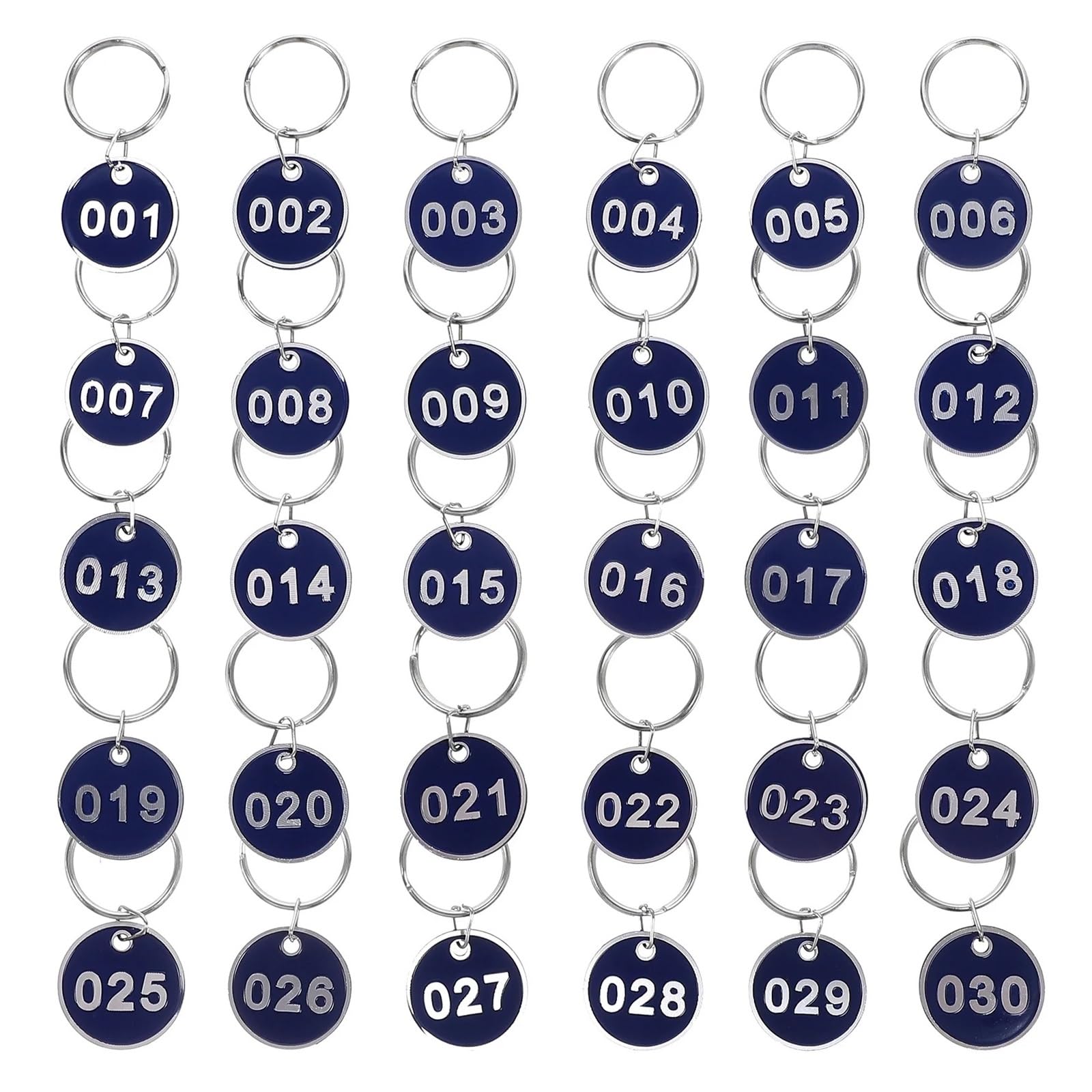 100pcs Yellow Alloy Key Tags Rings Number For Hanging Portable Lightweight Identification Labels per Classify(101-200)