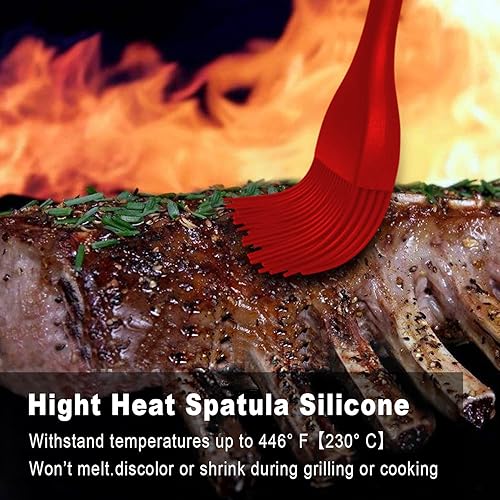 Miniatura 64 de Walfos Cepillo de silicona para pastelería, juego de cepillos para untar resistentes al calor, perfecto para hornear, parrilla de barbacoa, cocina