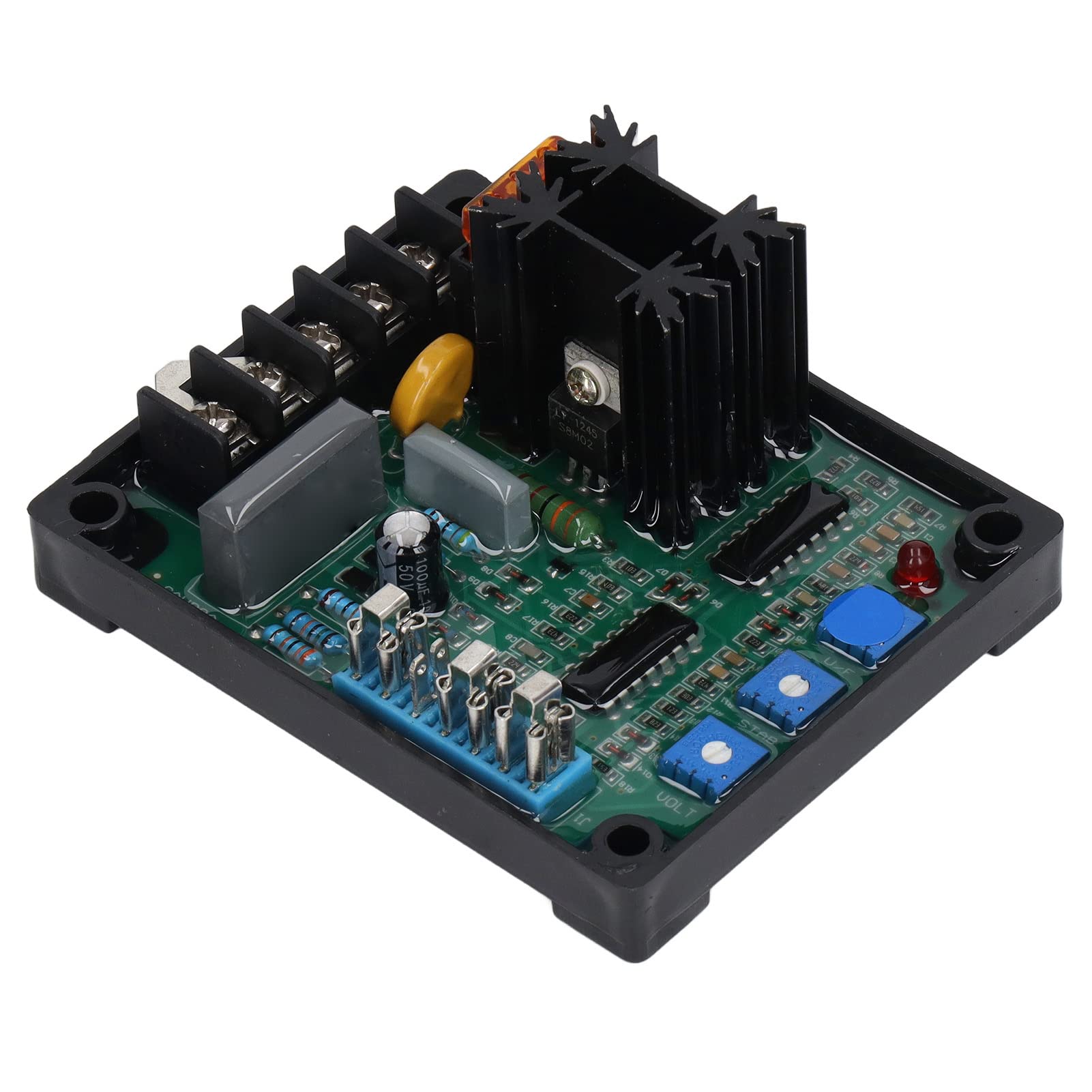 Hosie Regulador de Voltaje Automático, Consistencia de Parámetros bajo Protección de Frecuencia Placa AVR Monofásica 100-260V para Generador 8A