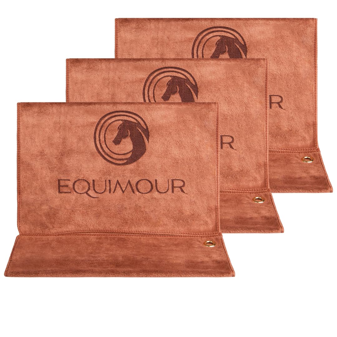 Pack of 3 Microfibre Towels for Horses and Dogs, Absorbent, Quick Drying & Extra Soft