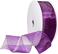 Vista 68 de Morex Ribbon 91803/100-609 Cinta de nailon Organdy, 5/8 pulgadas por 100 yardas, color rojo