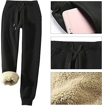 Amazon.co.jp: Fleece Lined Sweatpants, Winter Leggings for Women - Sports  Active Womens Performance Fleece Running Jogger Pants : Clothing, Shoes \u0026  Jewelry