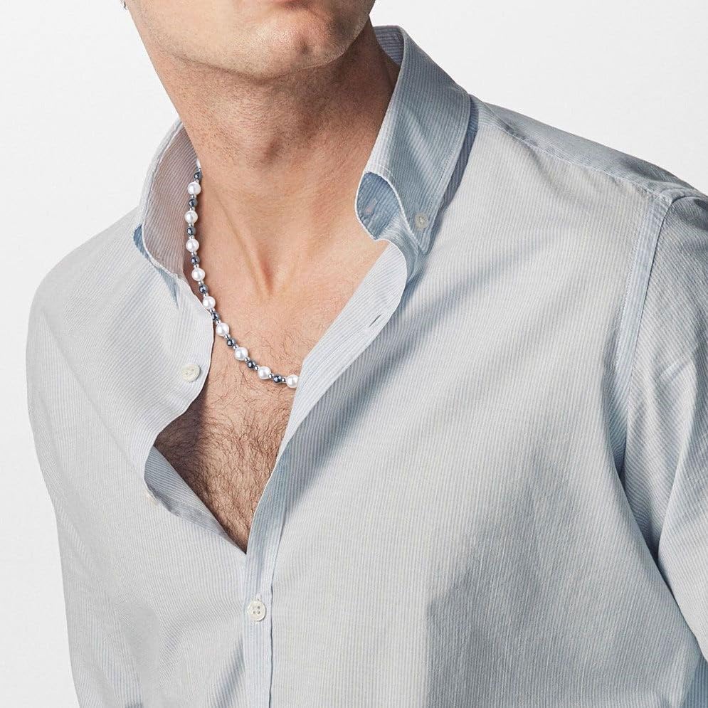 GAVU Pearl Necklace for Men, Mens and Womens Beaded Necklaces - Image 2