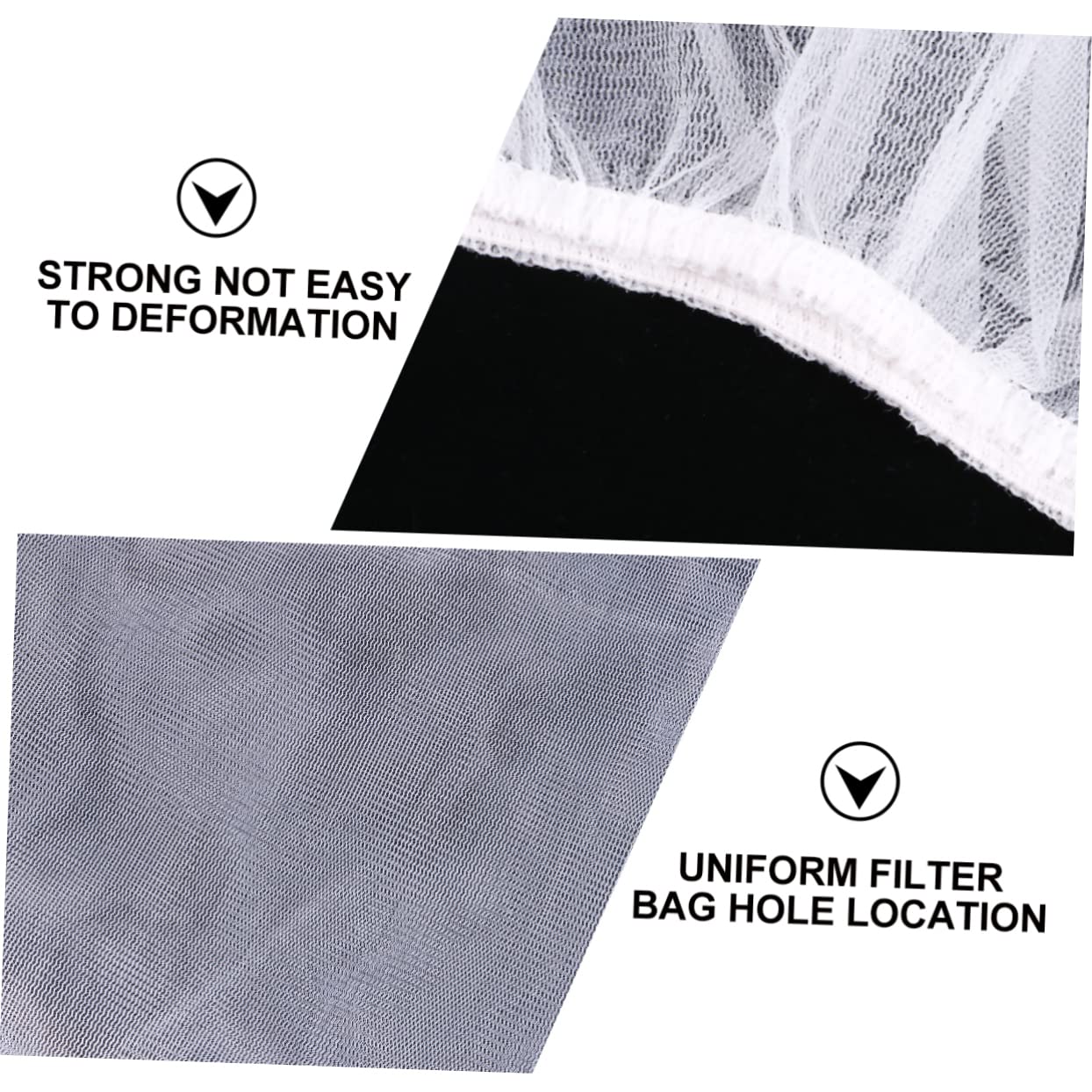 Garneck Reusable Strainer Bags Fine Mesh Nylon Filter Bag for Home Brewing Paint Filtering