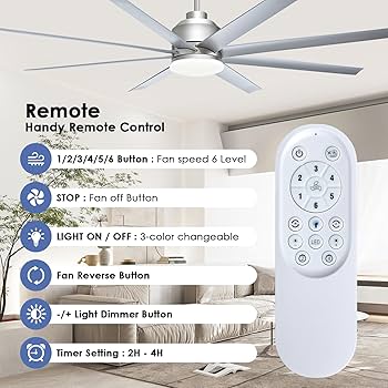 skk._.i☘️ Kayleik 72 inches Ceiling Fan - Industrial DC Motor, 6-Speed