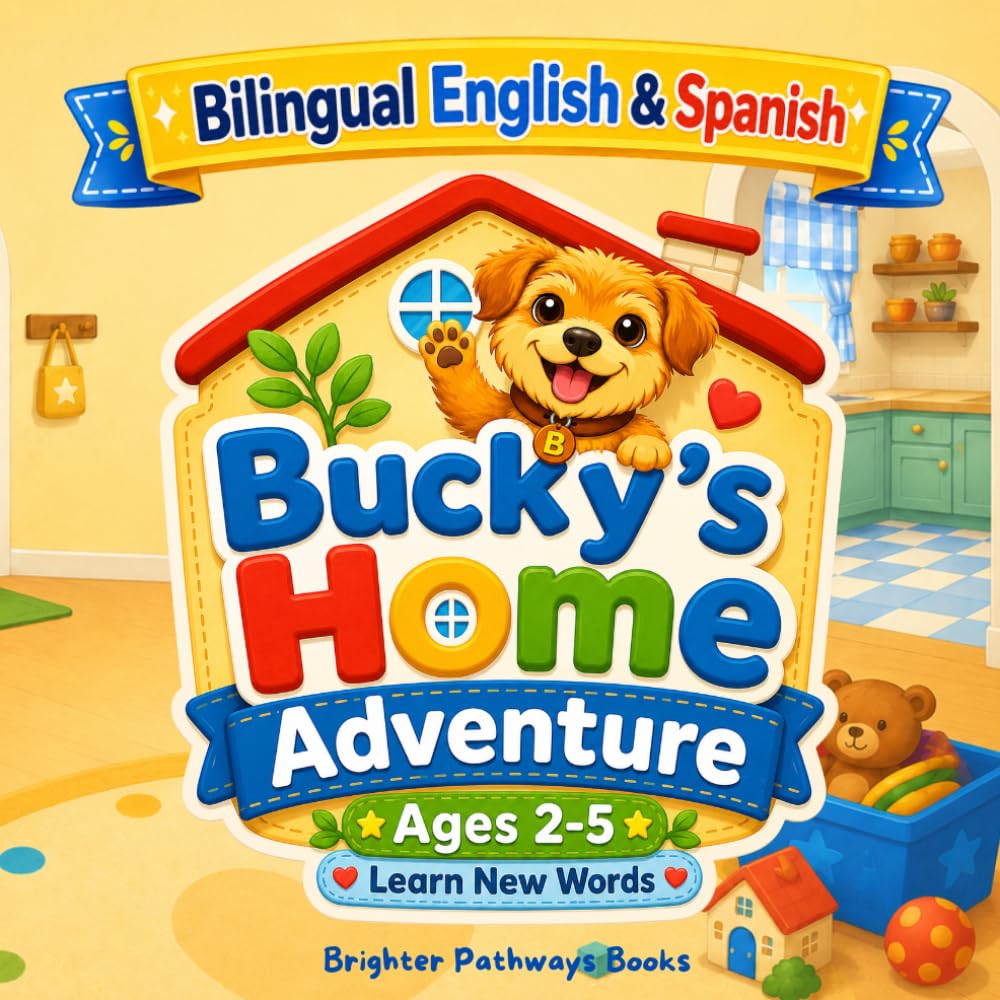 Bucky’s Home Adventure: Learn English & Spanish at Home for Toddlers (Bucky's Bilingual Books)