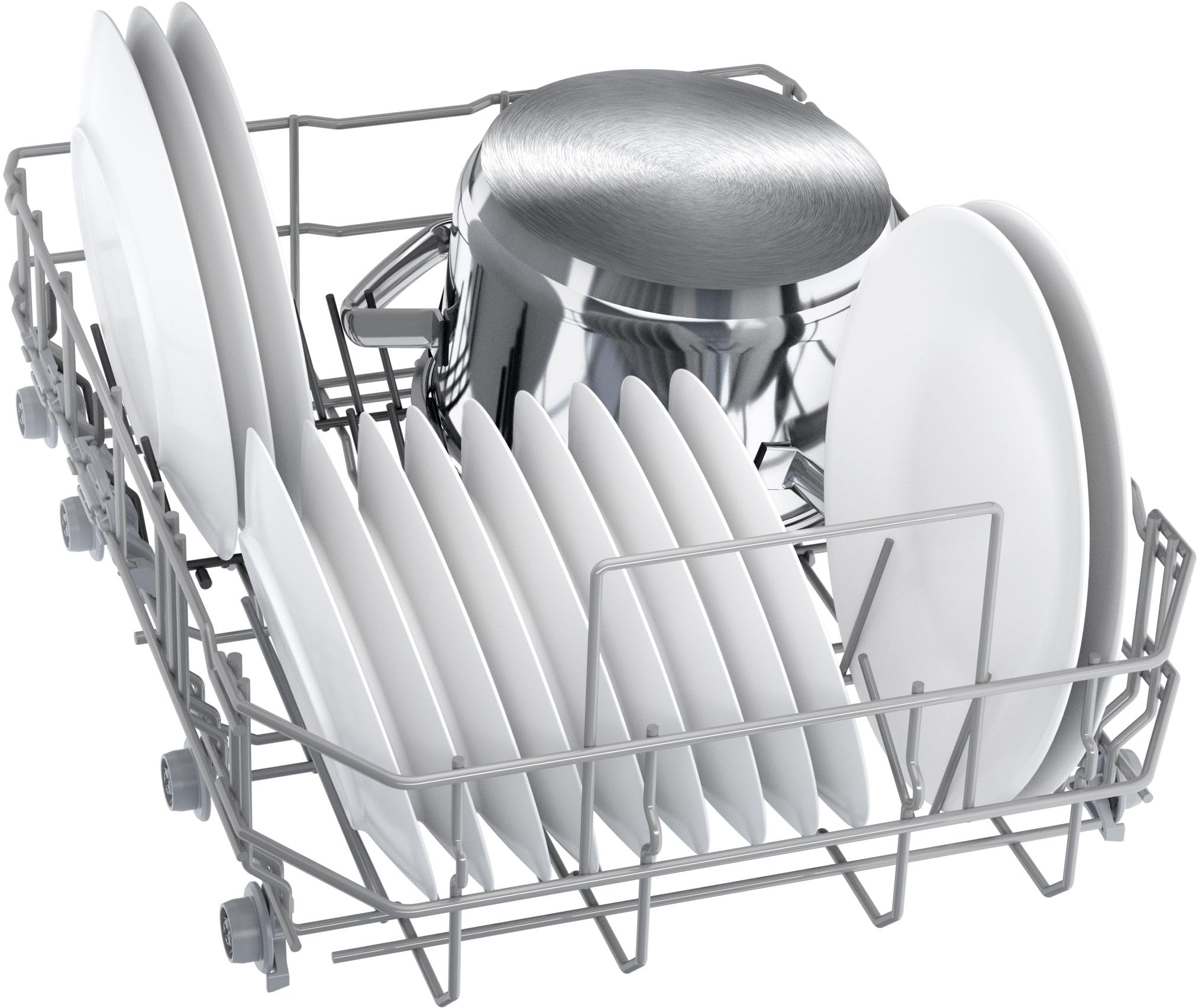 Bosch Serie 4 SPU4HMS10E Unterbau-Geschirrspüler 45 cm Edelstahl mit Besteckschublade Extra Trocknen SpeedPerfect Plus