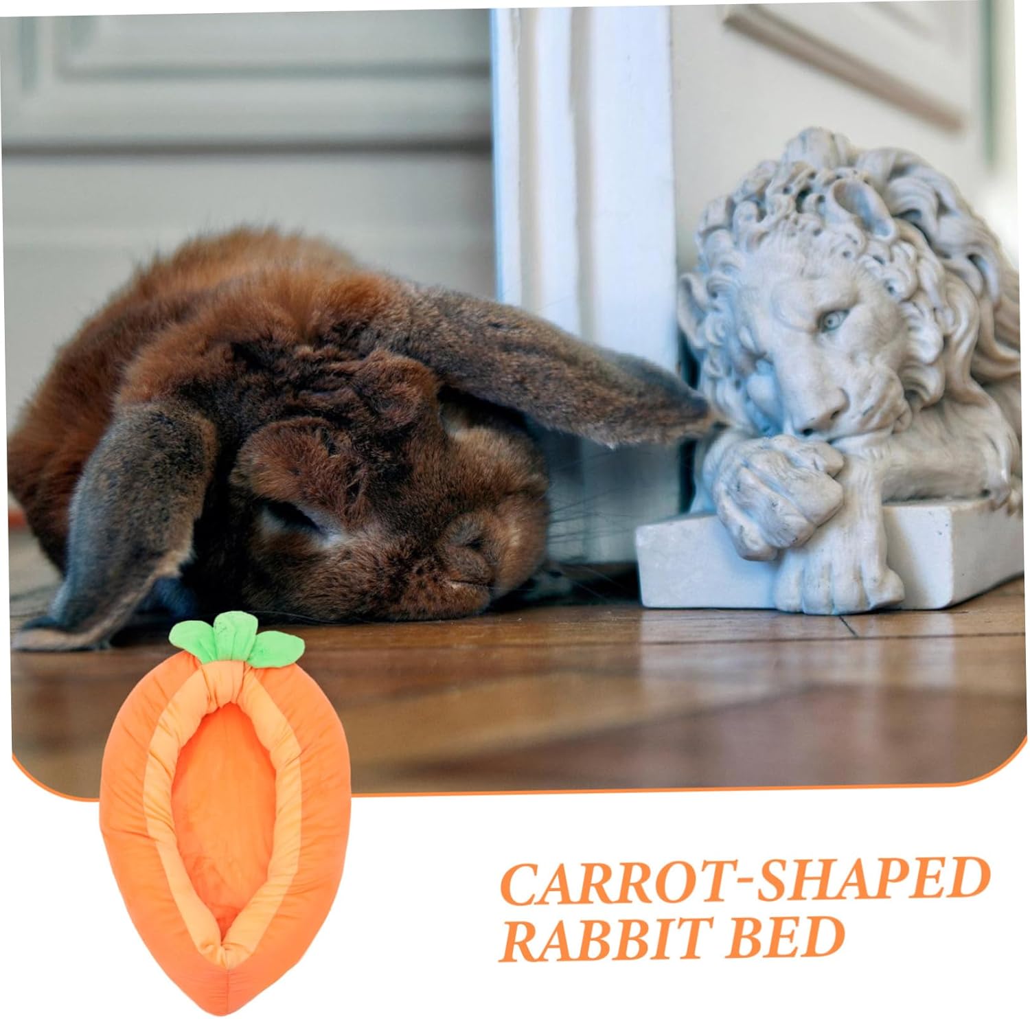 Sosoport Pet Nest Carrot-Shaped Sleeping Place for Cats and Cozy Warm Bed for Indoor Use Suitable for Dogs Soft Material Creative Design