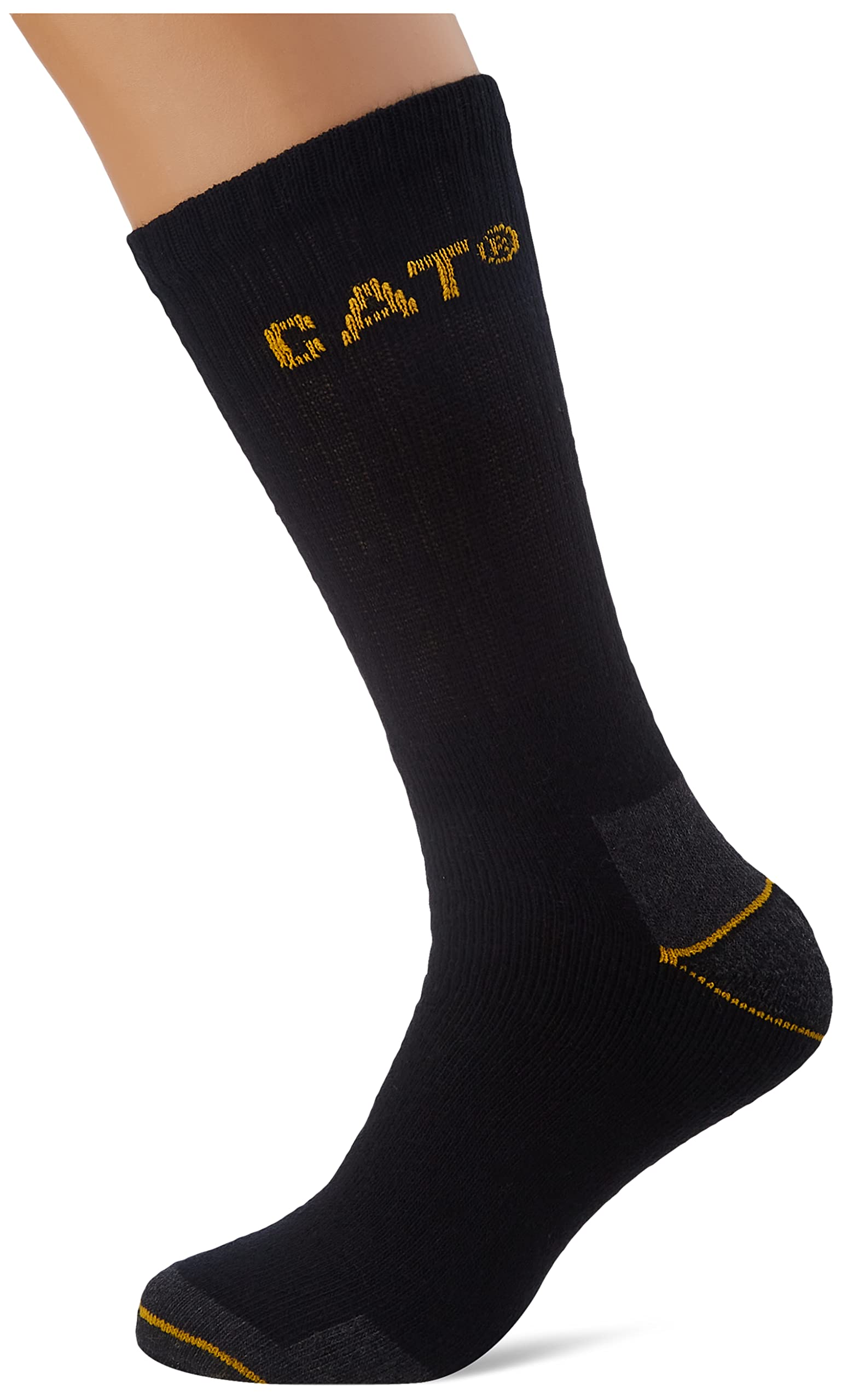 Caterpillar Work Socks Pack of 3, Black, 43-46